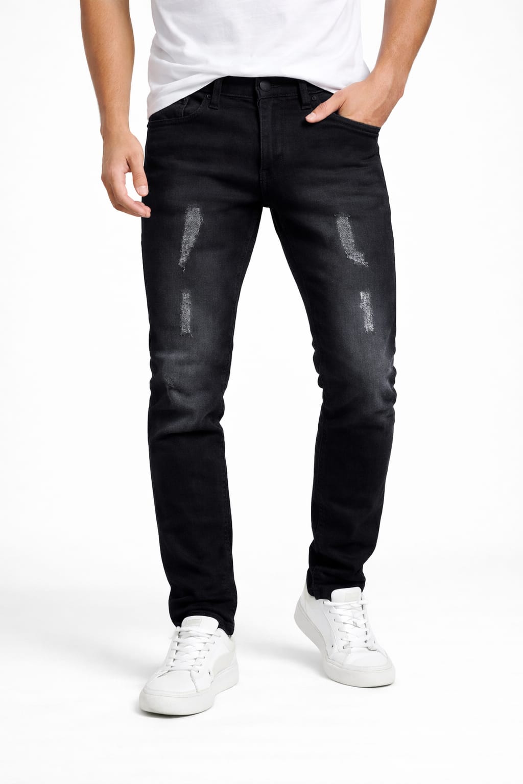 Pantalón De Mezclilla Entubado