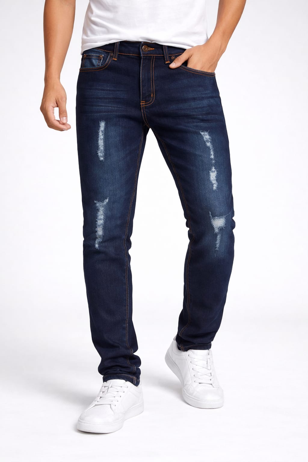 Pantalón De Mezclilla Entubado