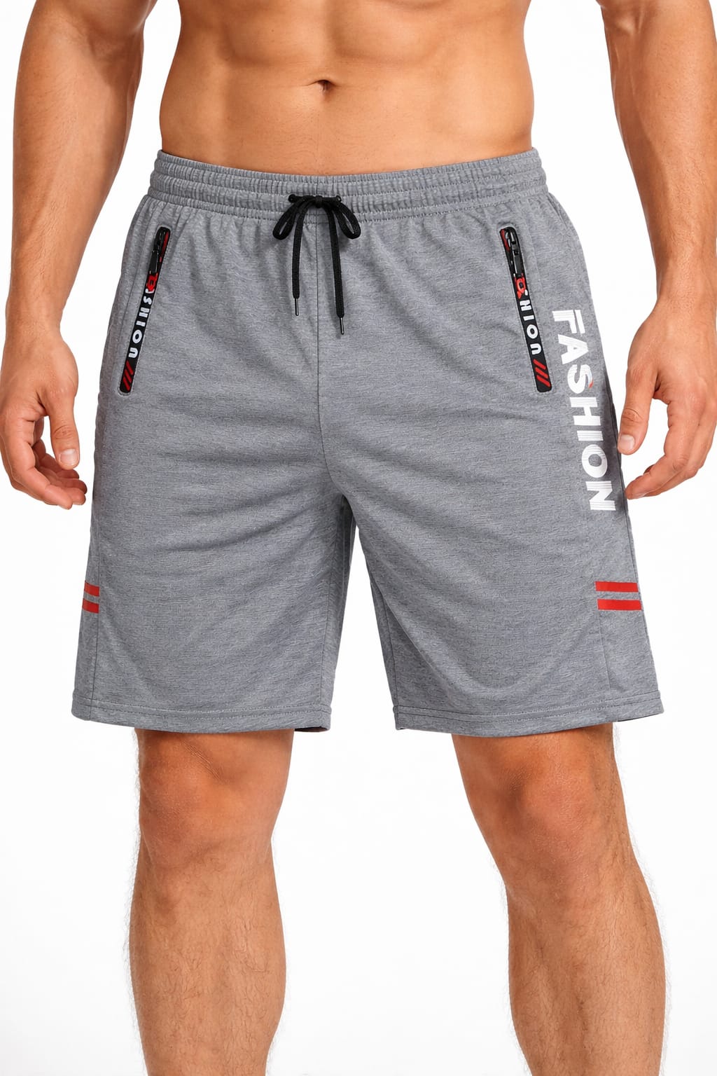 Short Deportivo Con Cierre en Bolsas