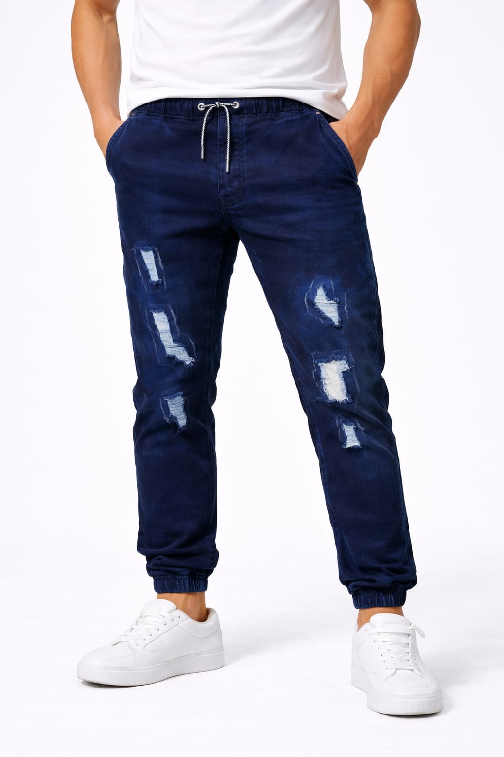 Pantalón De Mezclilla Tipo Jogger