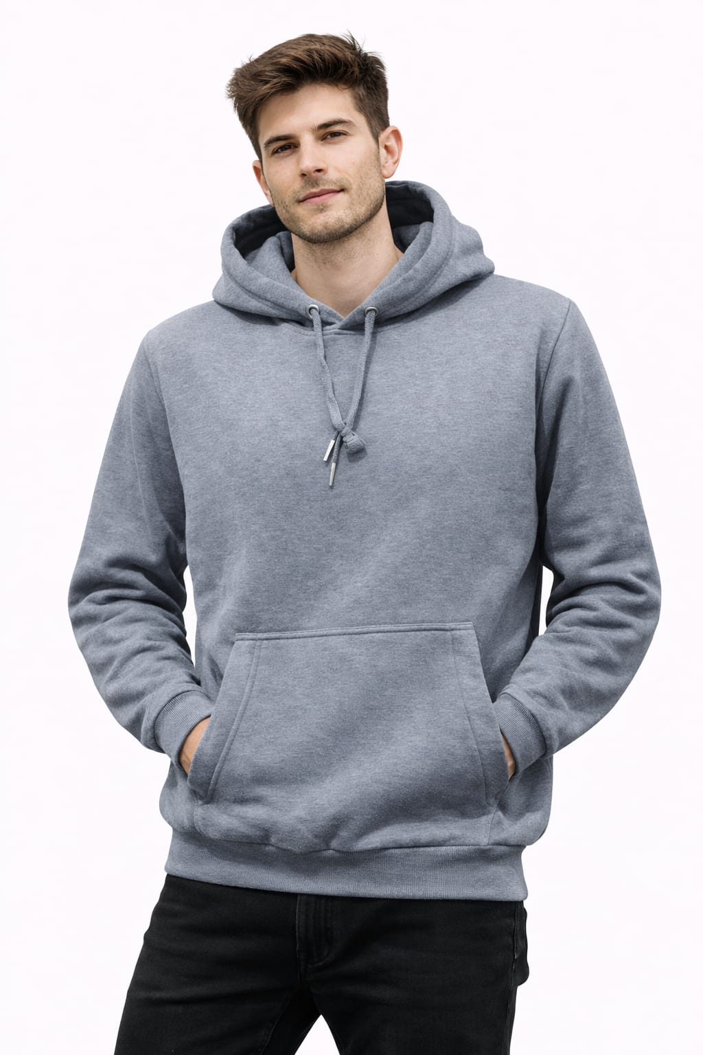 Sudadera Sencilla color Liso Gris