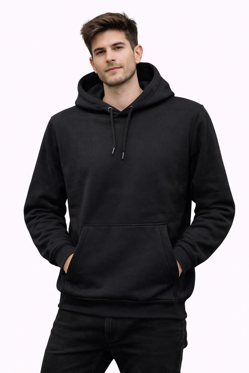 Sudadera Sencilla color Liso Negro