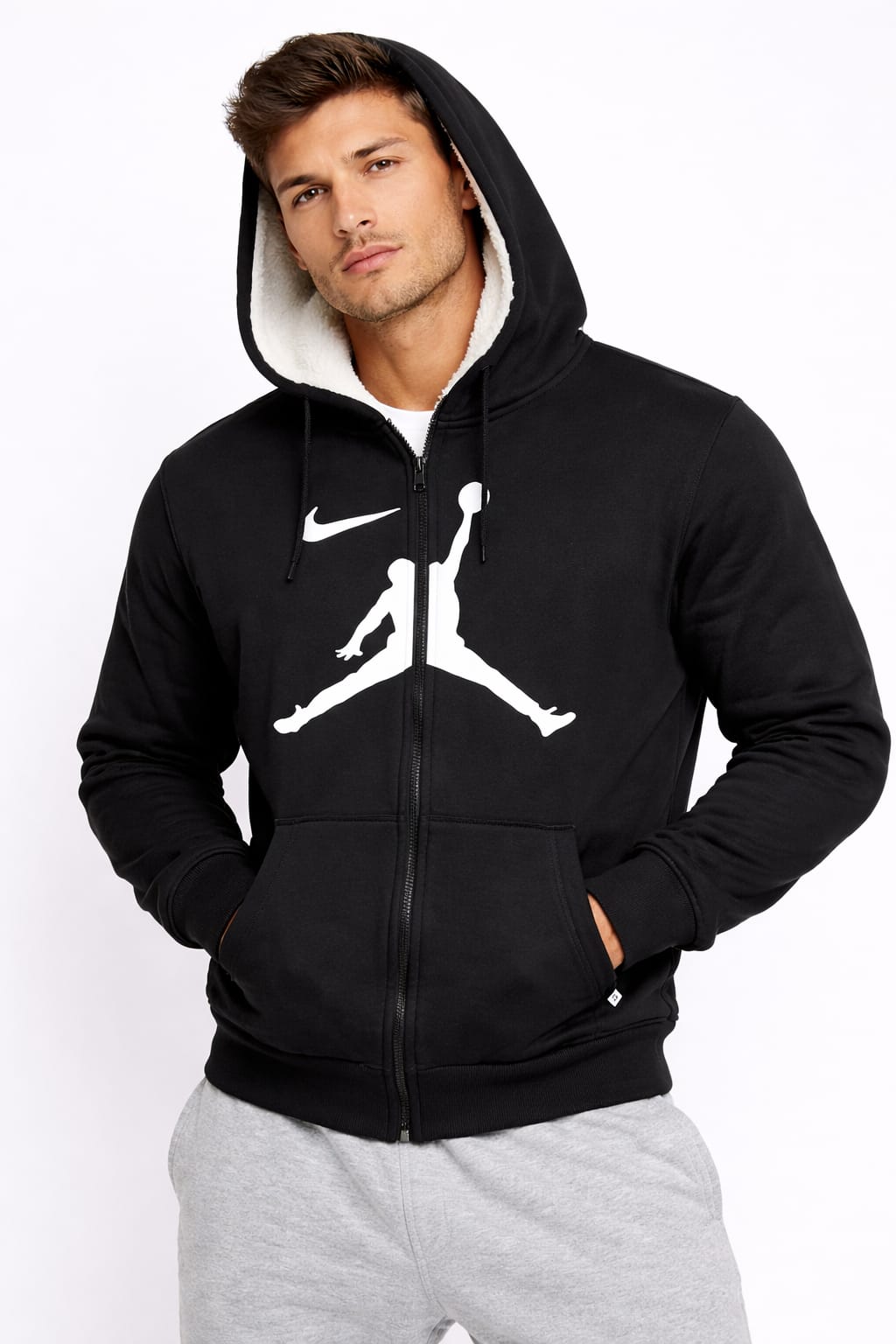 Sudadera Aborregada Con Cierre