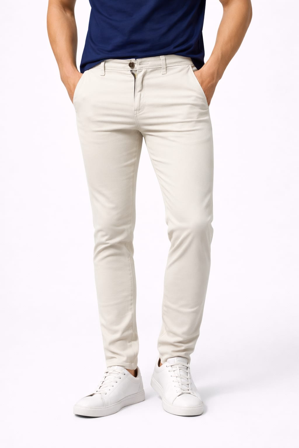 Pantalón De Gabardina Entubado