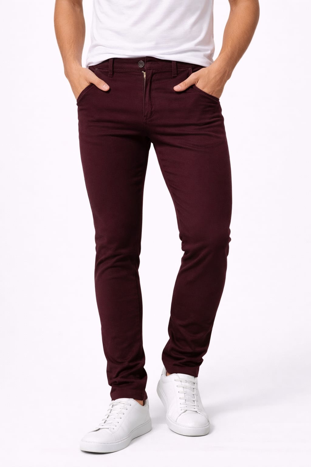 Pantalón De Gabardina Entubado