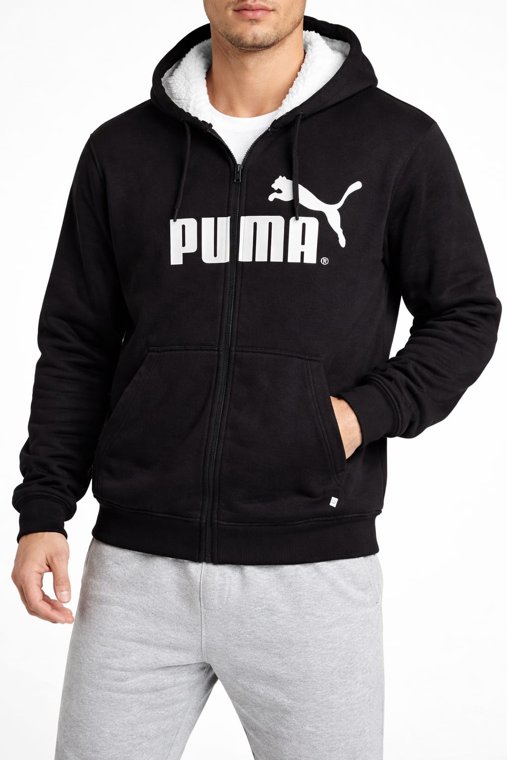 Sudadera Aborregada Con Cierre