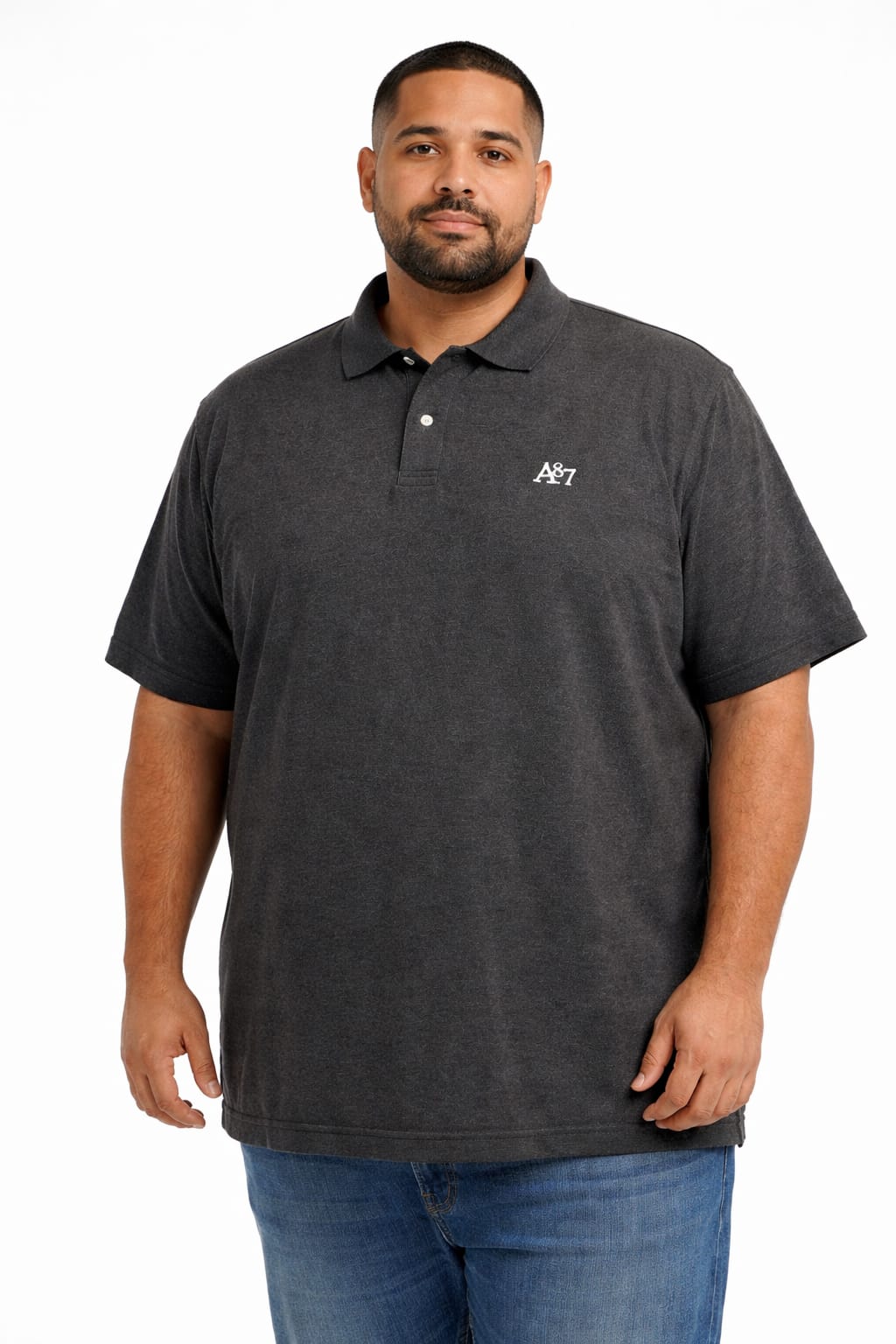 Playera Tipo Polo Color Gris 3XL