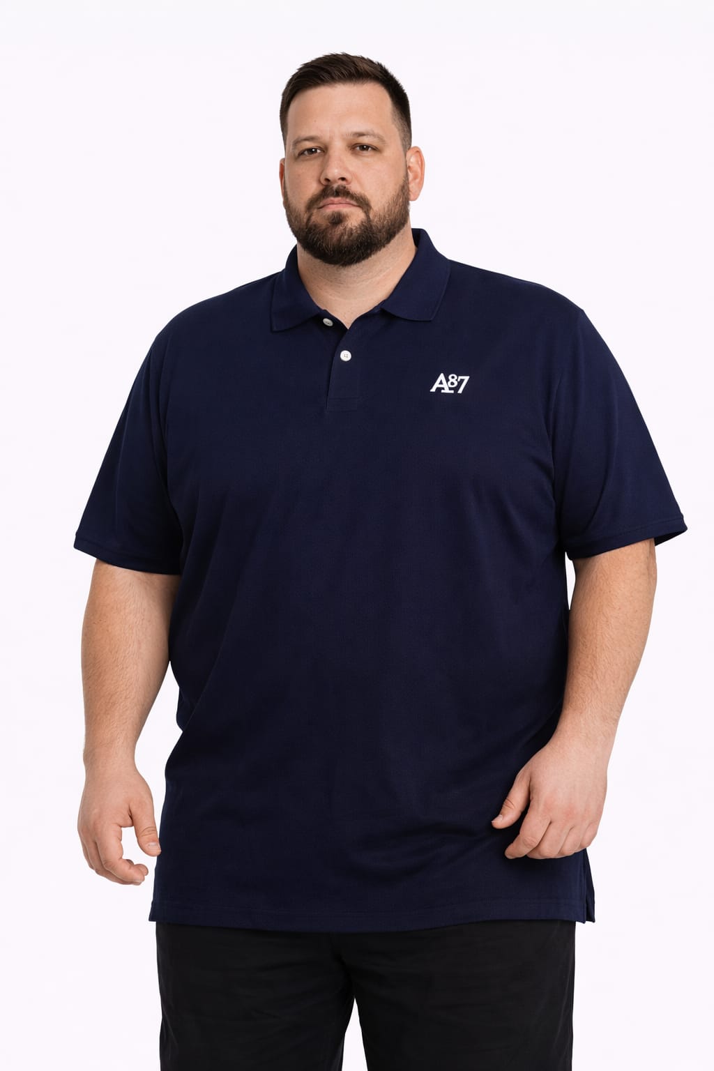 Playera Tipo Polo Color Azul Marino 3XL