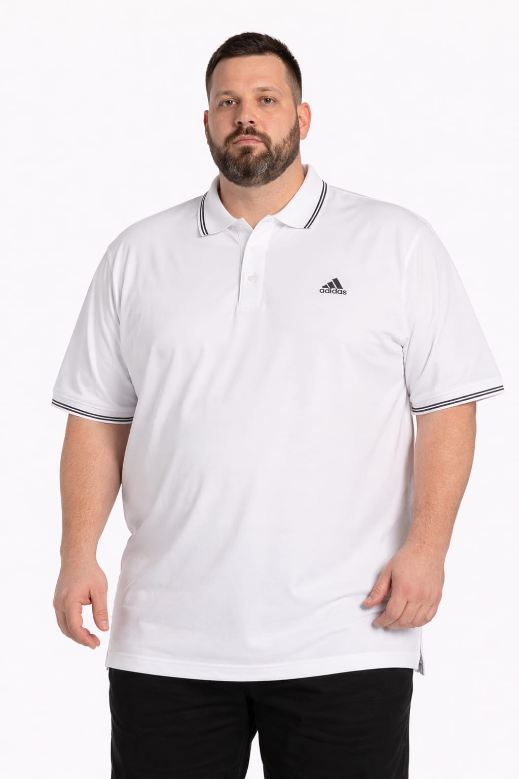 Playera Tipo Polo Color Blanco 3XL