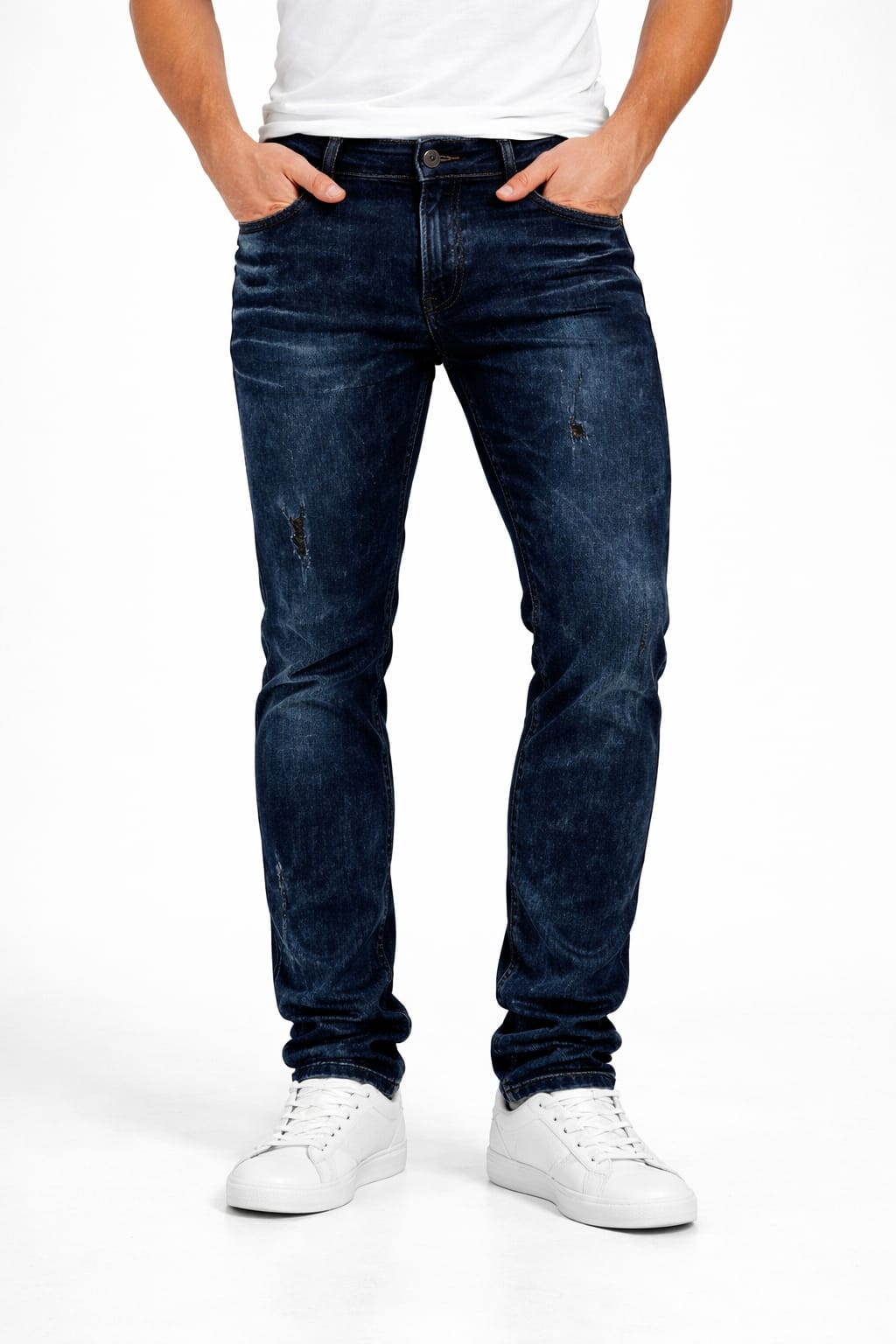 Pantalón De Mezclilla Entubado