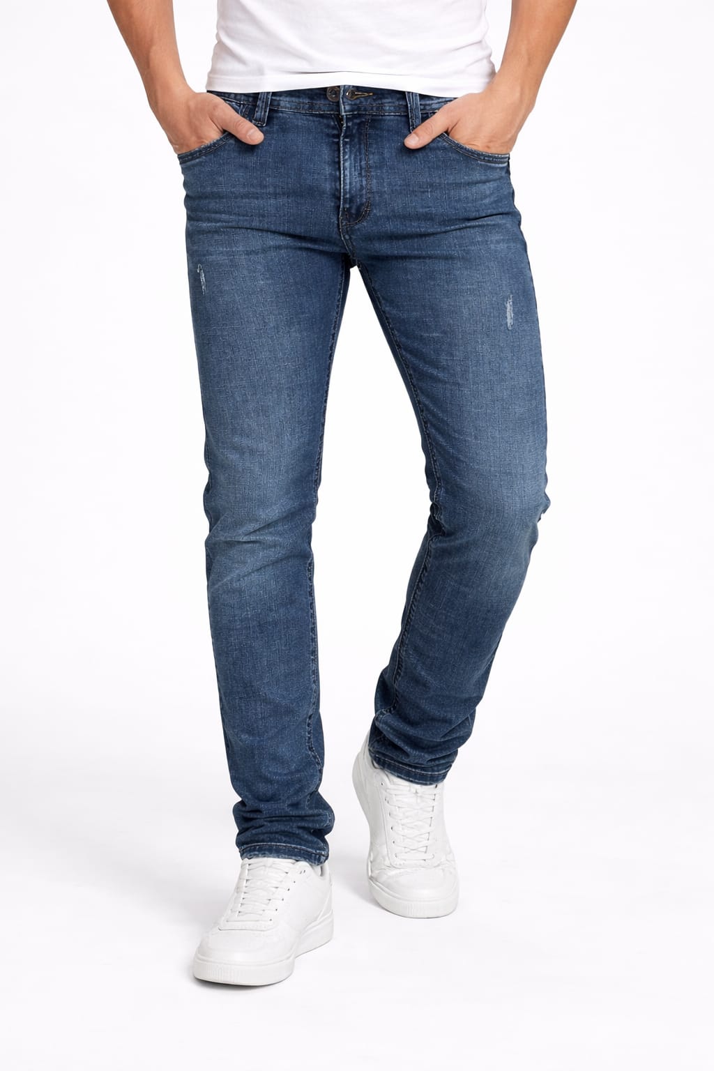 Pantalón De Mezclilla Entubado