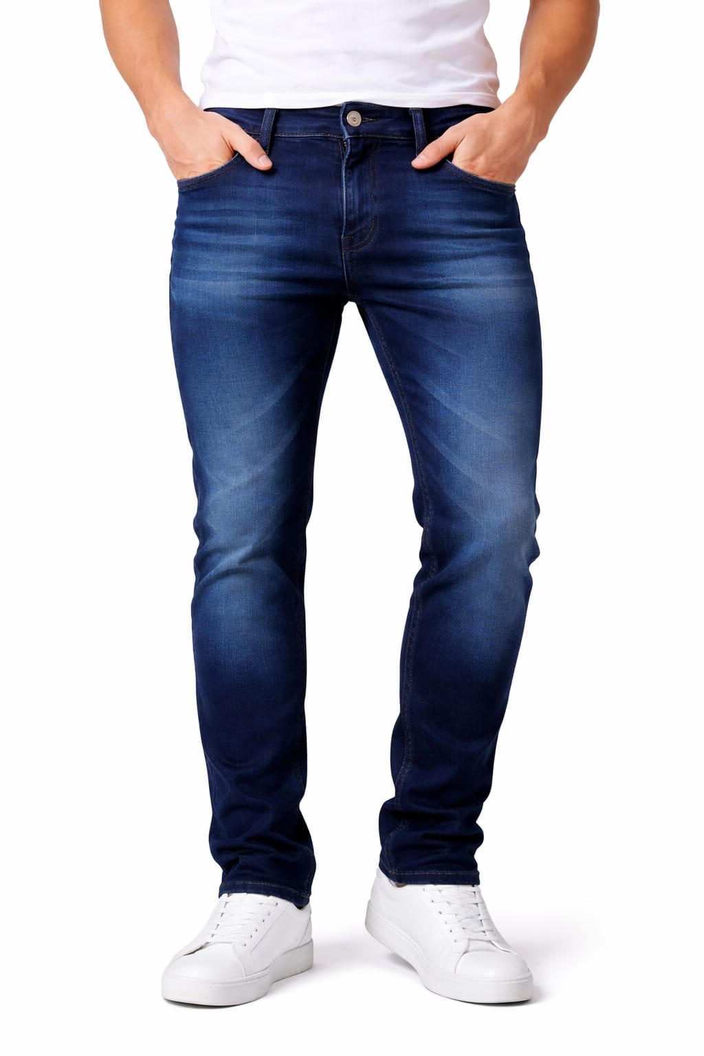 Pantalón De Mezclilla Entubado Color Deslavado