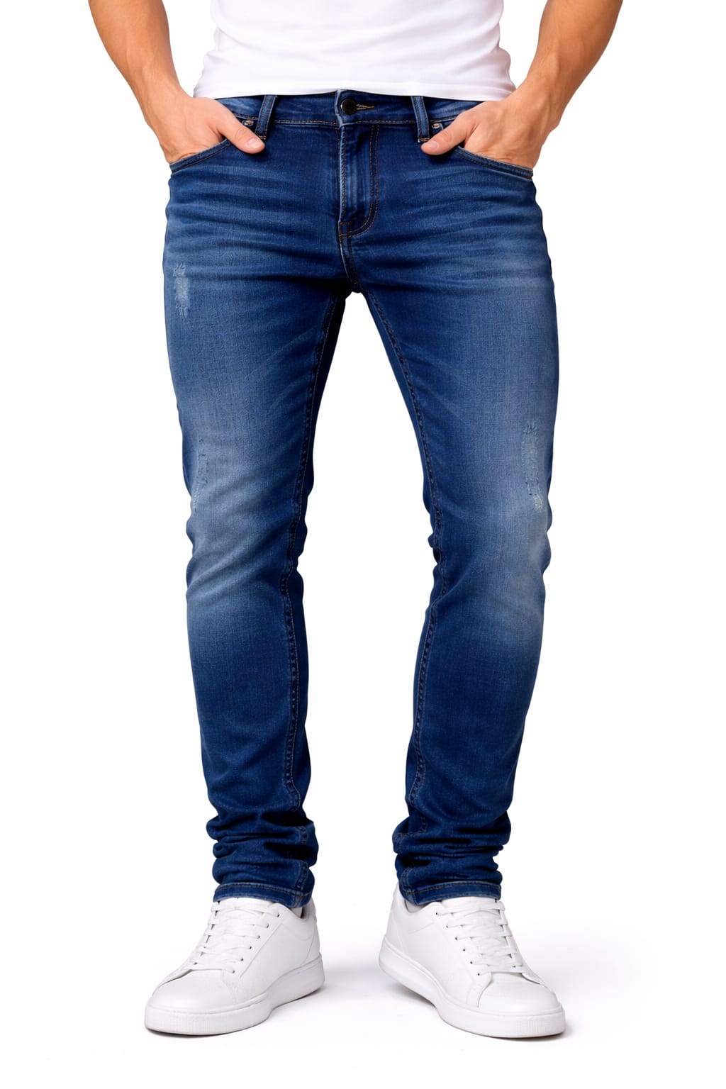 Pantalón De Mezclilla Entubado