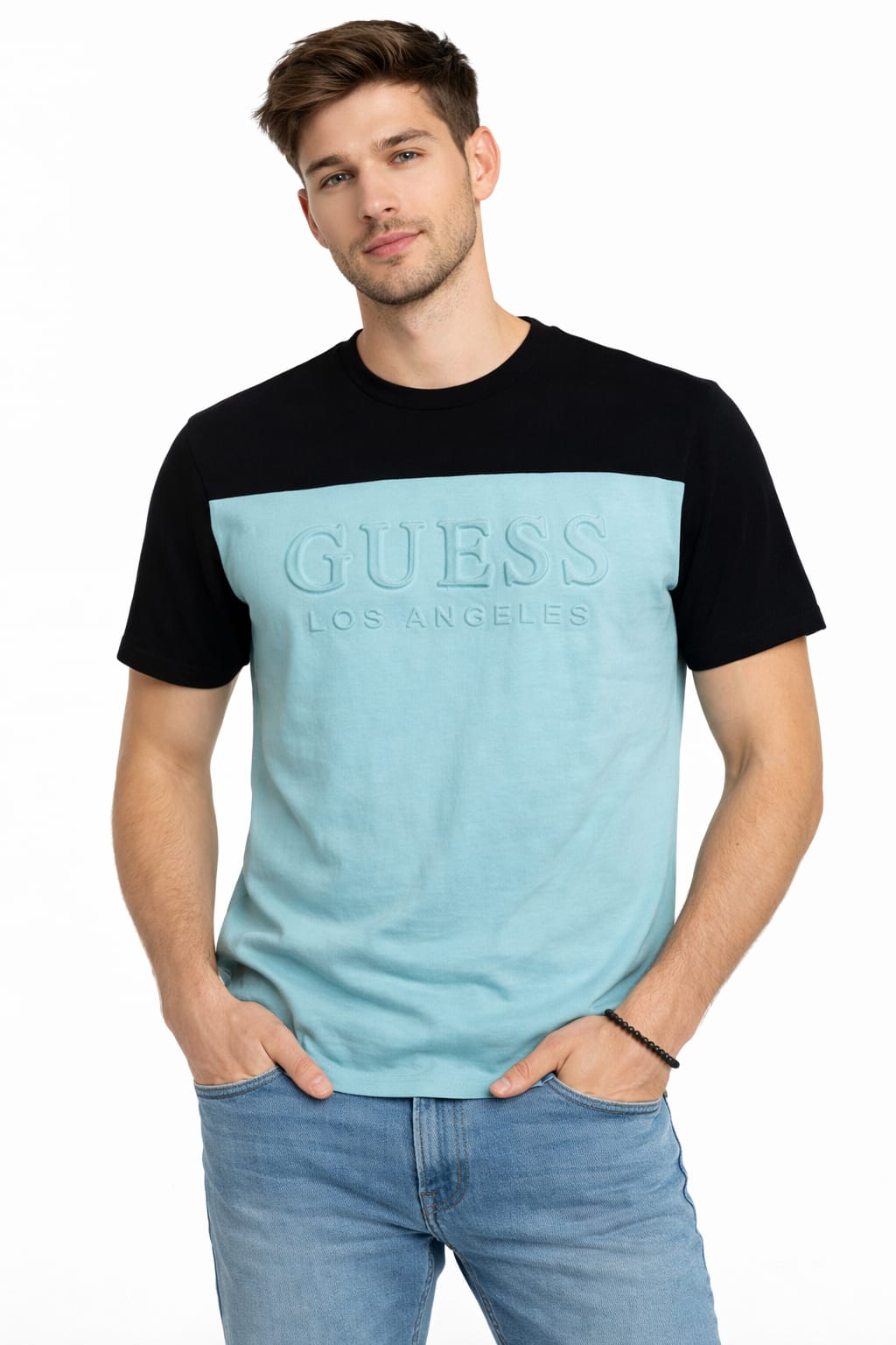 Playera Cuello Redondo Con Estampado Letras 3D