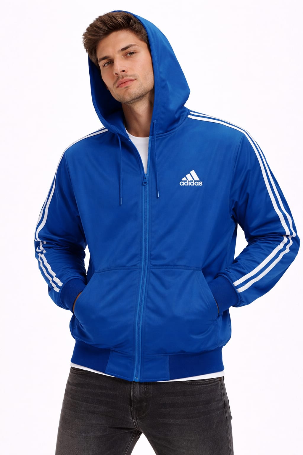 Chamarra Deportiva Color Azul