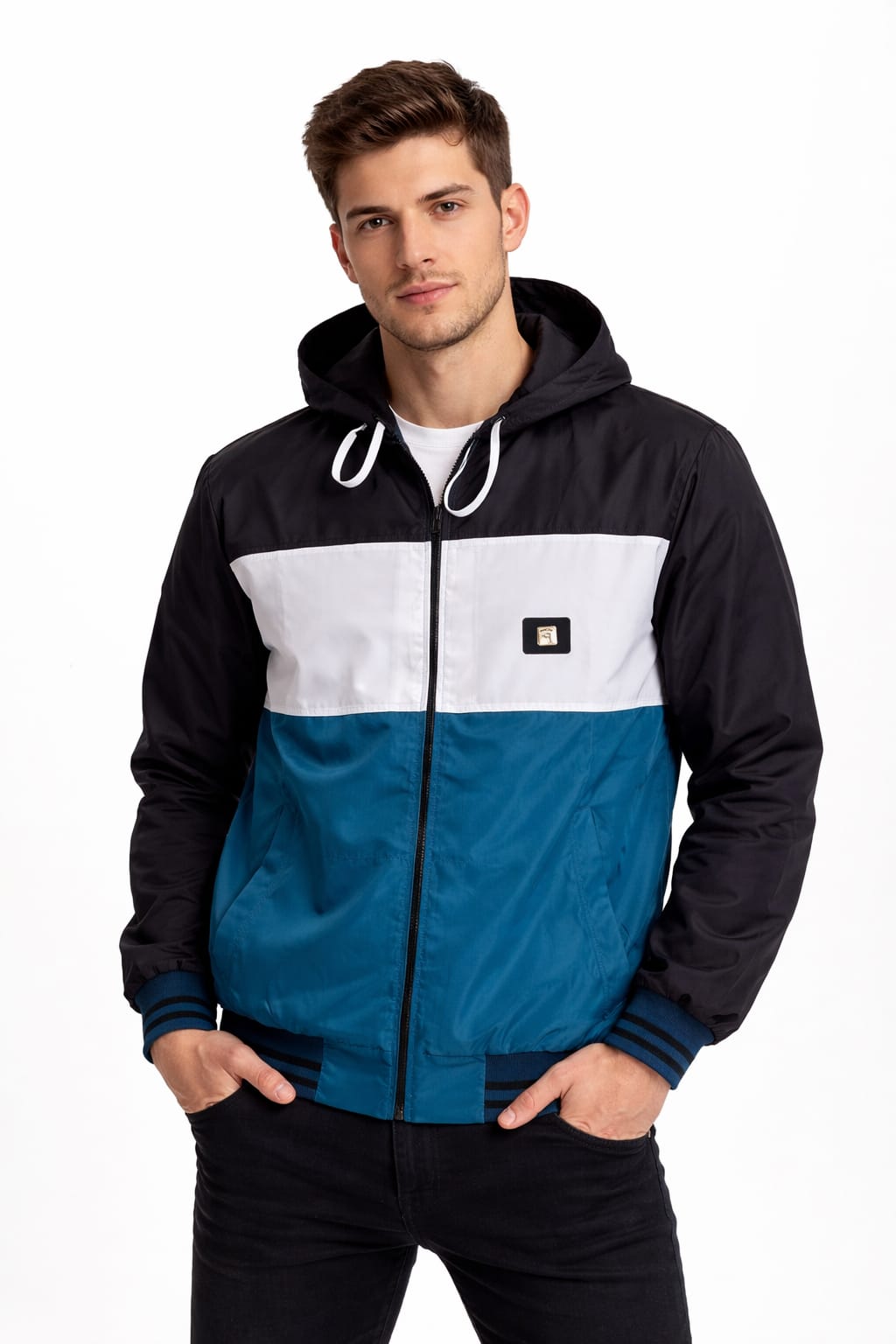 Chamarra Rompe-vientos Con Gorra