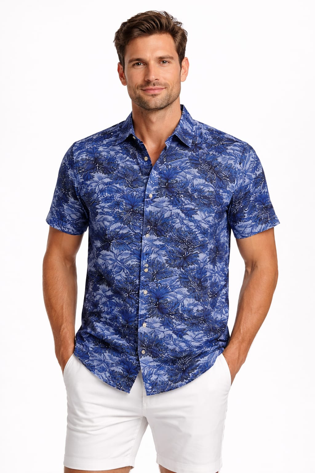 Camisa Manga Corta Con Estampado