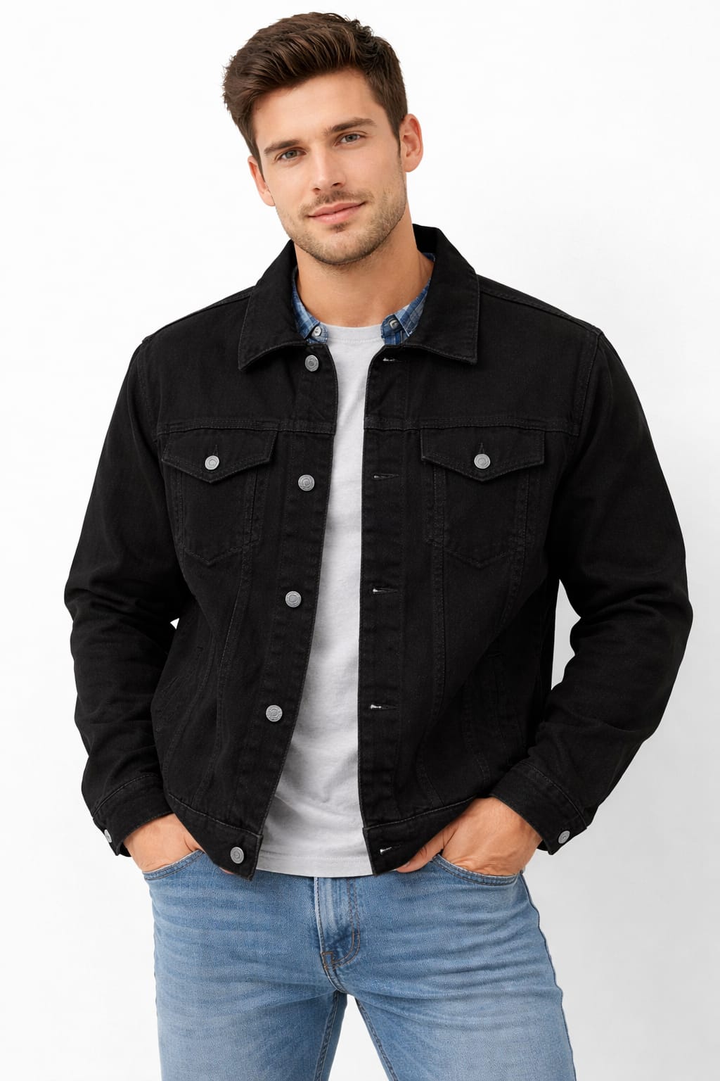 Chamarra De Mezclilla Rígida