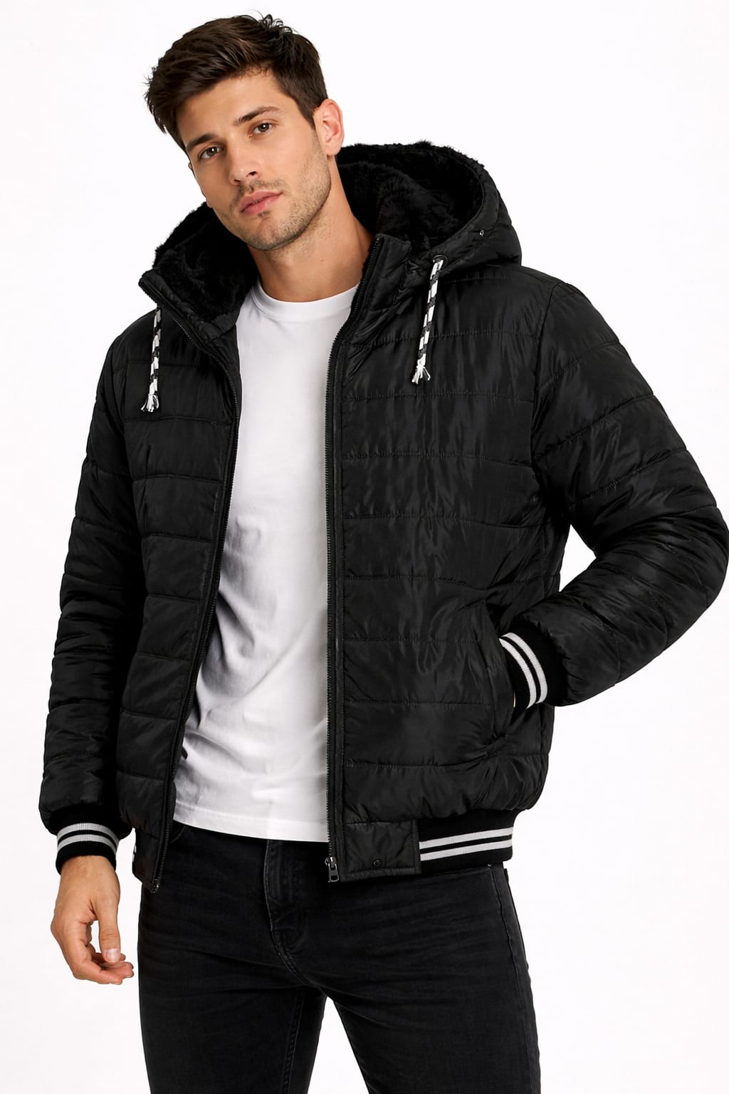 Chamarra Aborregada Con Gorra Desmontable