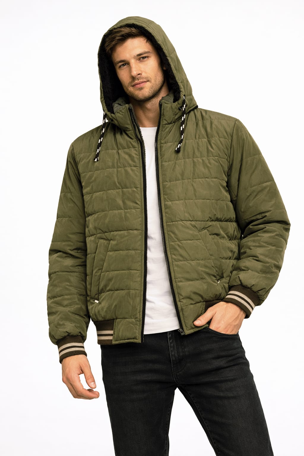 Chamarra Aborregada Con Gorra desmontable