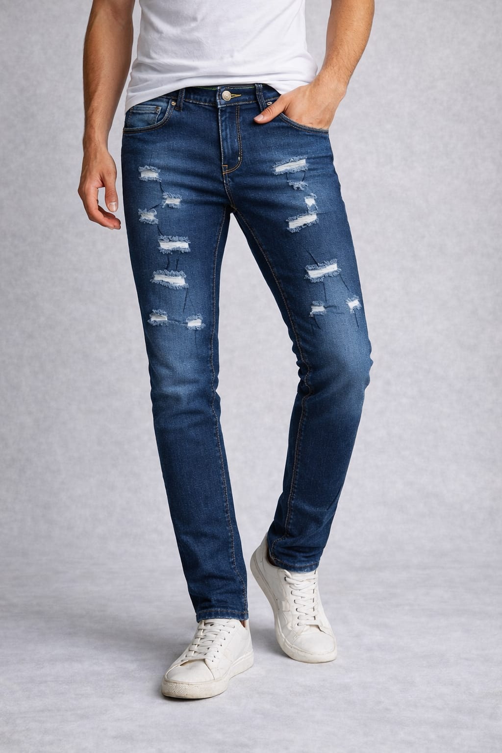 Pantalón De Mezclilla Entubado