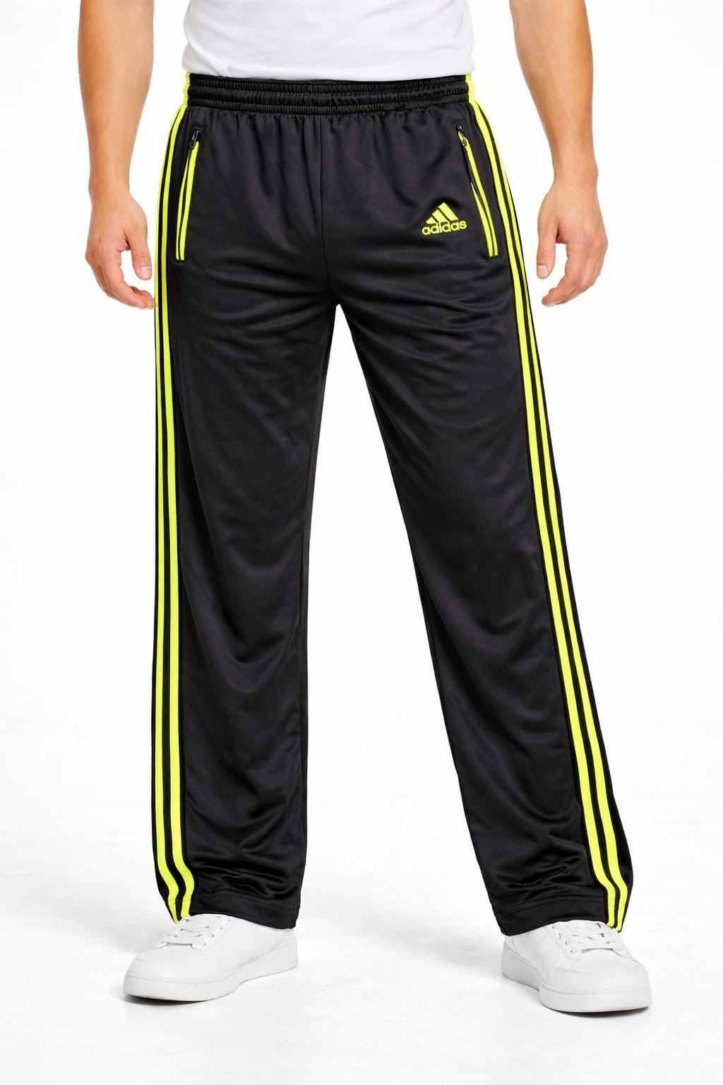 Pants Deportivo Con Cierre En Bolsas Color Negro