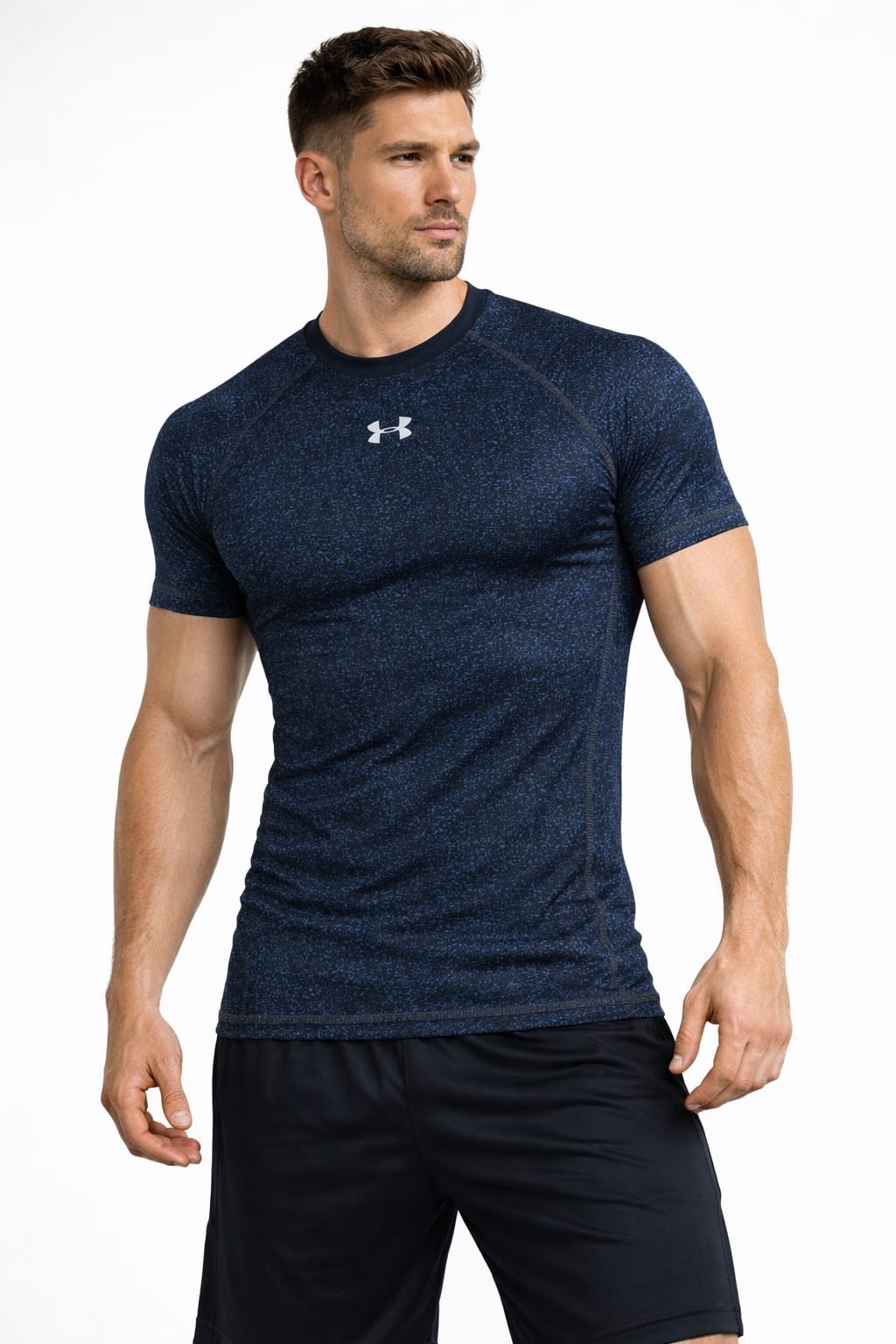 Playera Deportiva Color azul Manga Corta