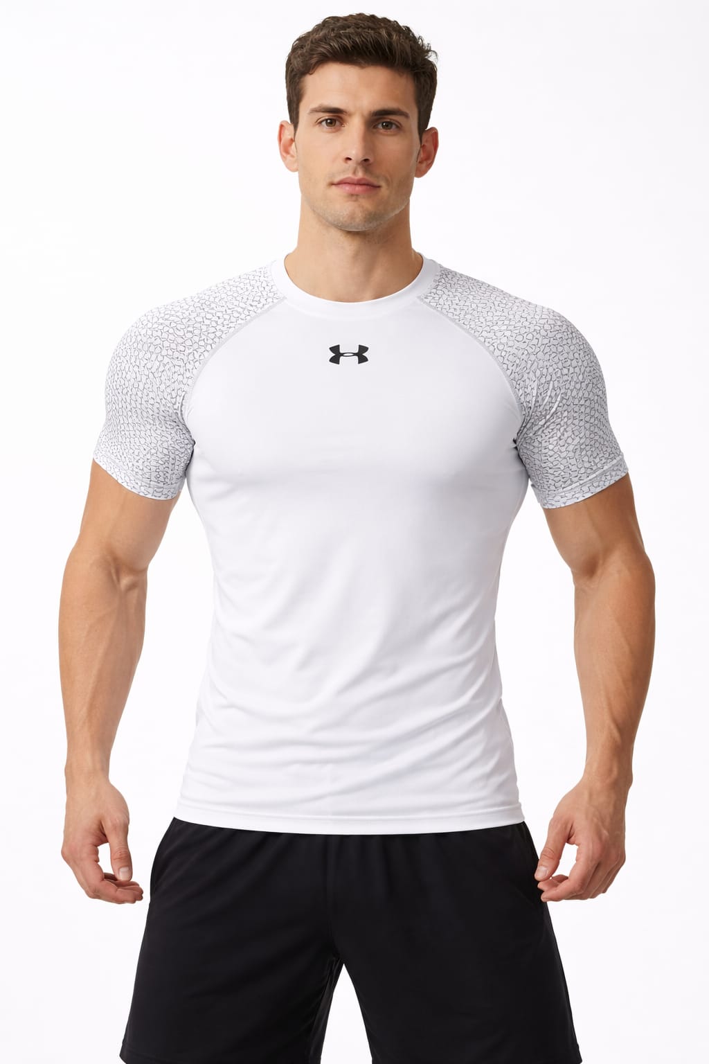 Playera Deportiva Manga Corta Color Blanco