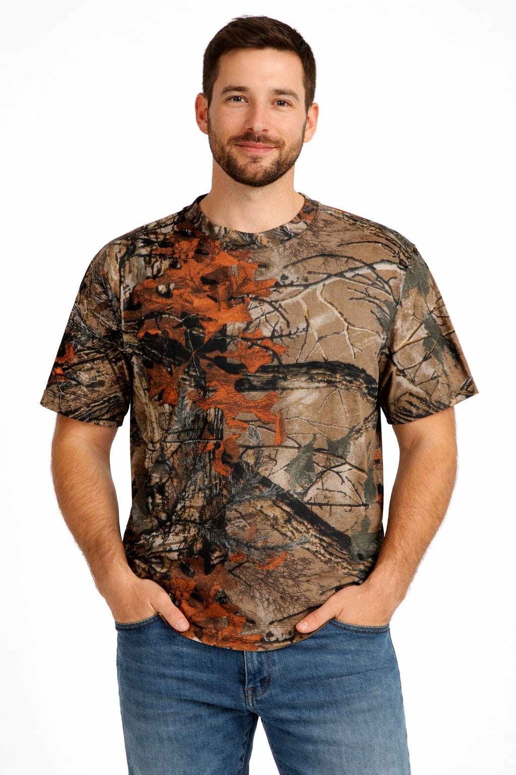 Playera Manga Corta Color Otoño