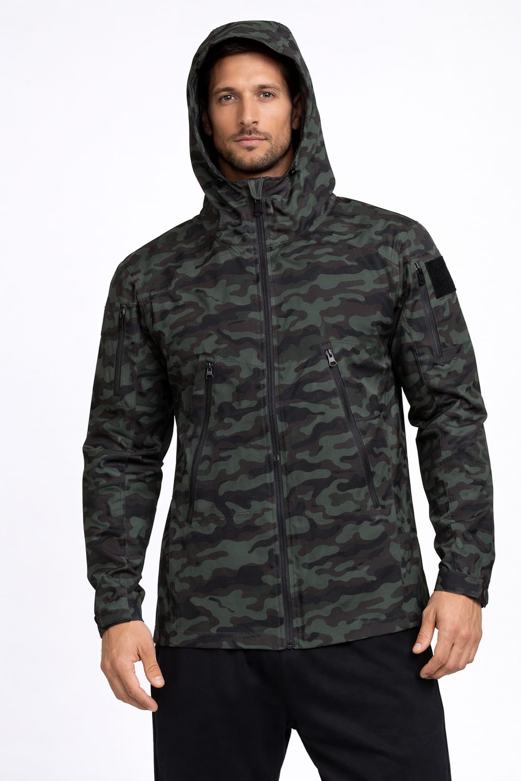 Chamarra Táctica Camuflaje Verde