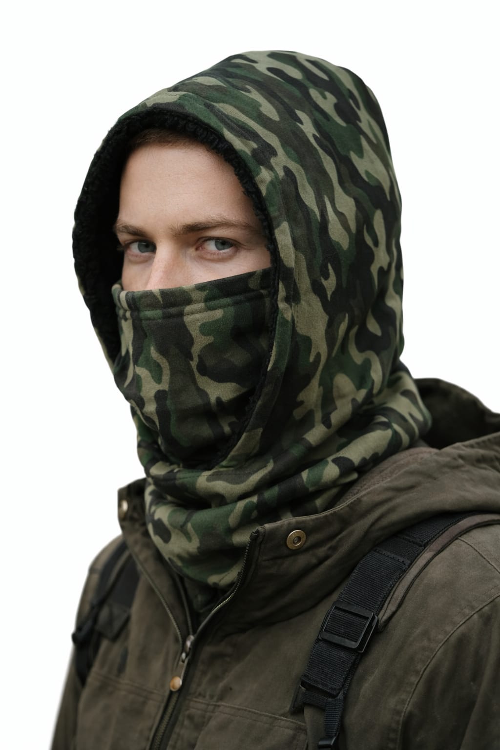 Pasamontañas Aborregado Estilo Camuflaje