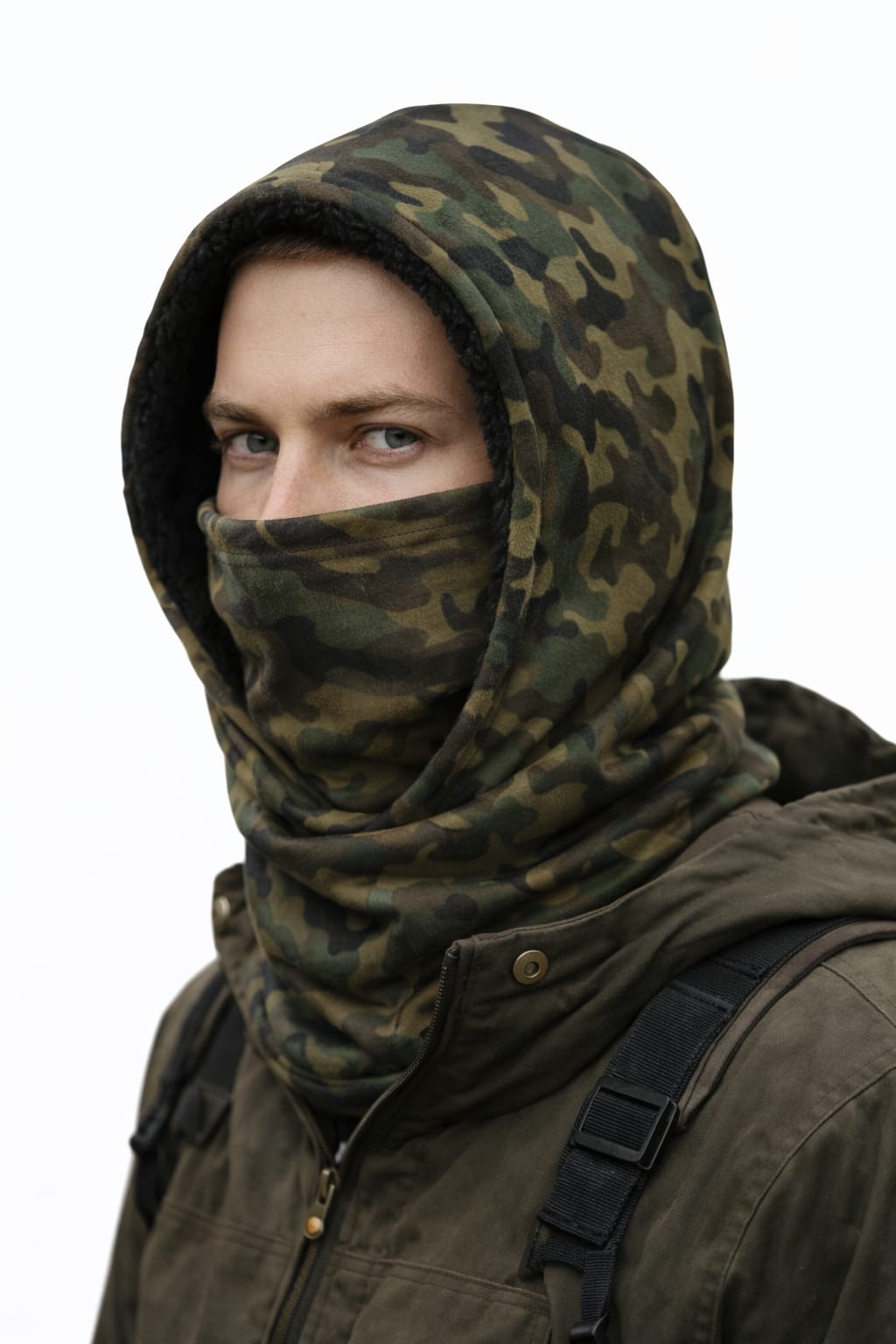 Pasamontañas Aborregado Estilo camuflaje