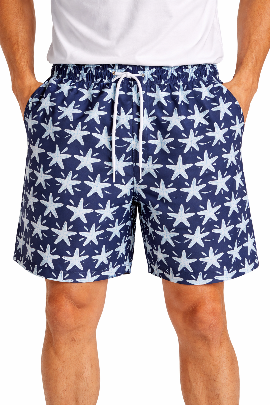 Short Playero con Estampado Estrellas