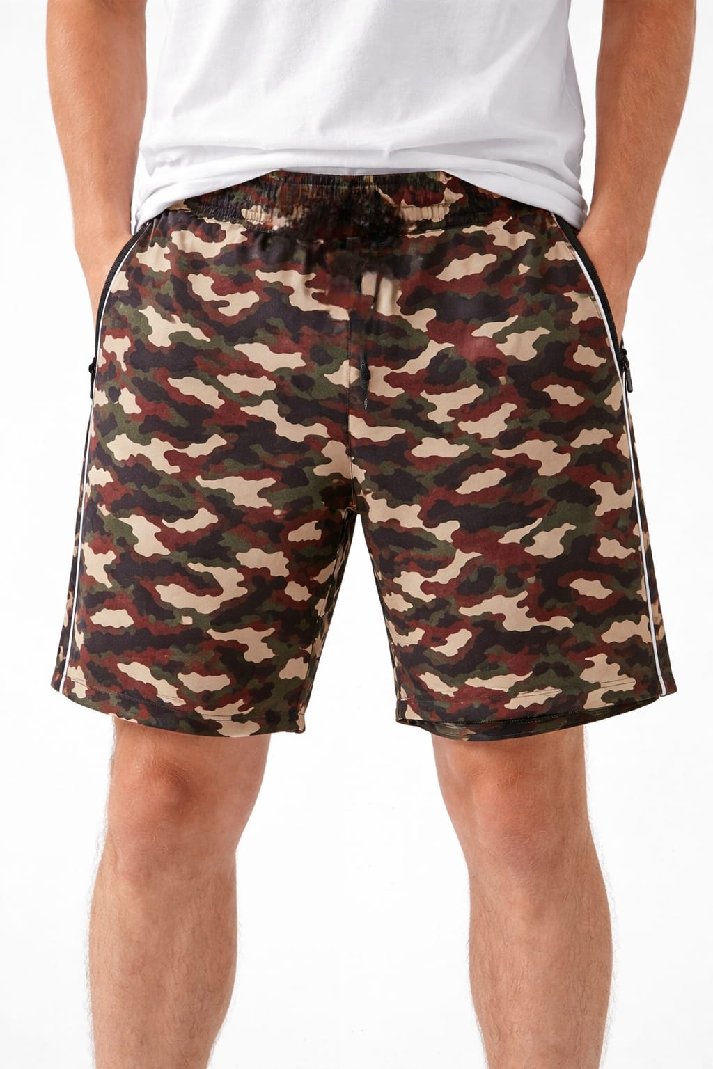 Short Con Estampado Camuflaje